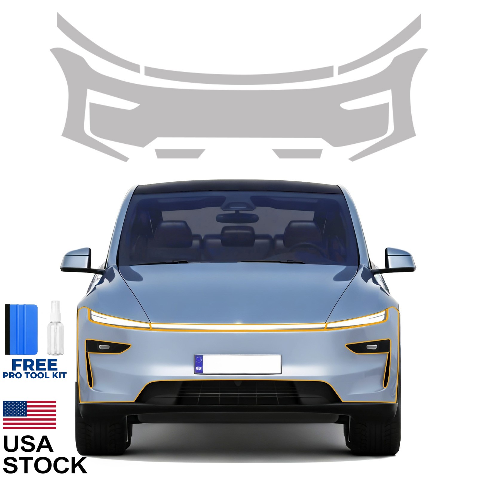 For 2025 2026 Tesla Model Y Juniper Precut Paint Protection Film 8.5 Mil TPU PPF