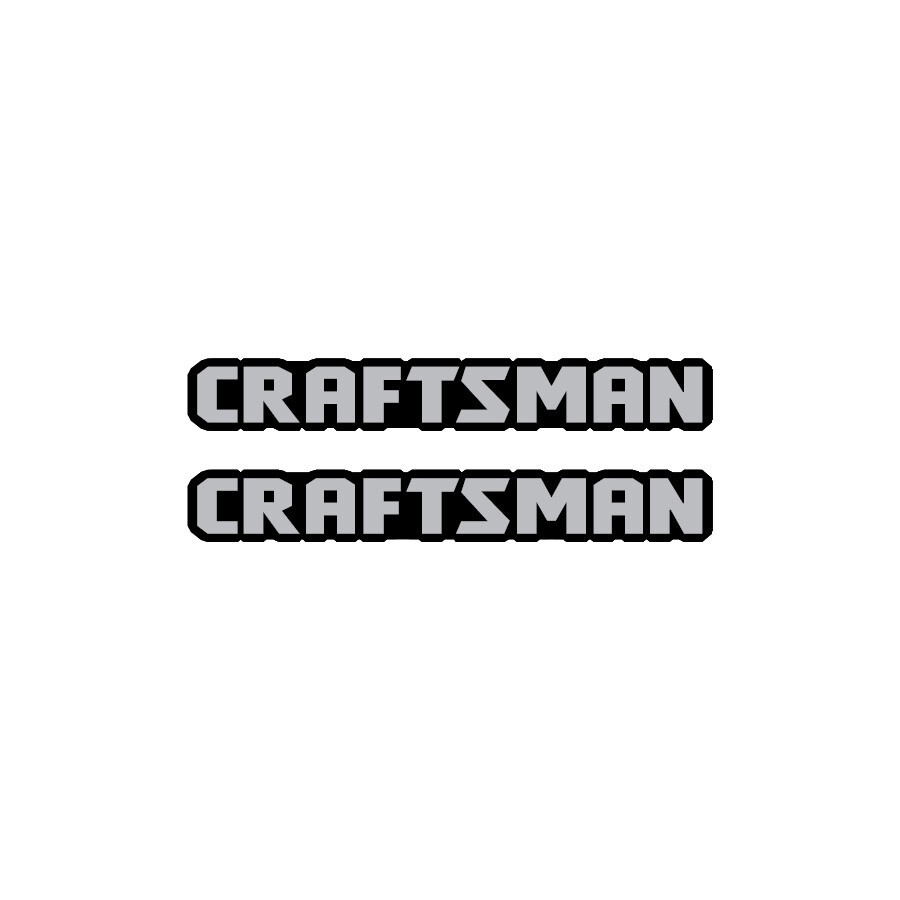 (2) .5″ tall x 3.5″ Craftsman Vinyl Decals – Not 3D Plastic – Flat Decals