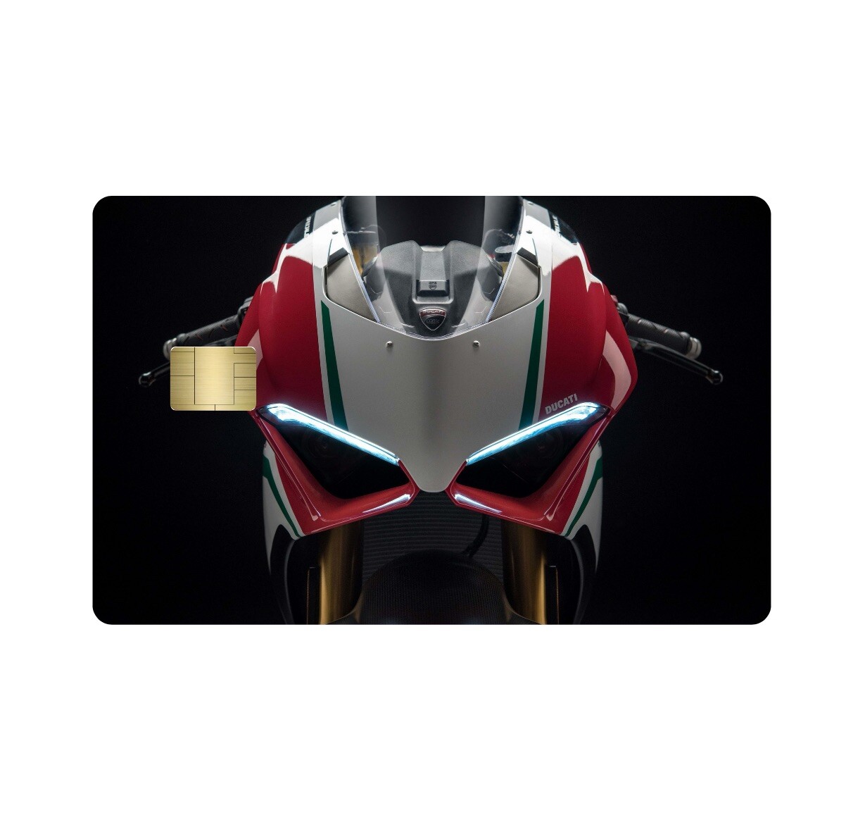 2 Premium Print Ducati Panigale V4 Bank Card Skins Small Chip.