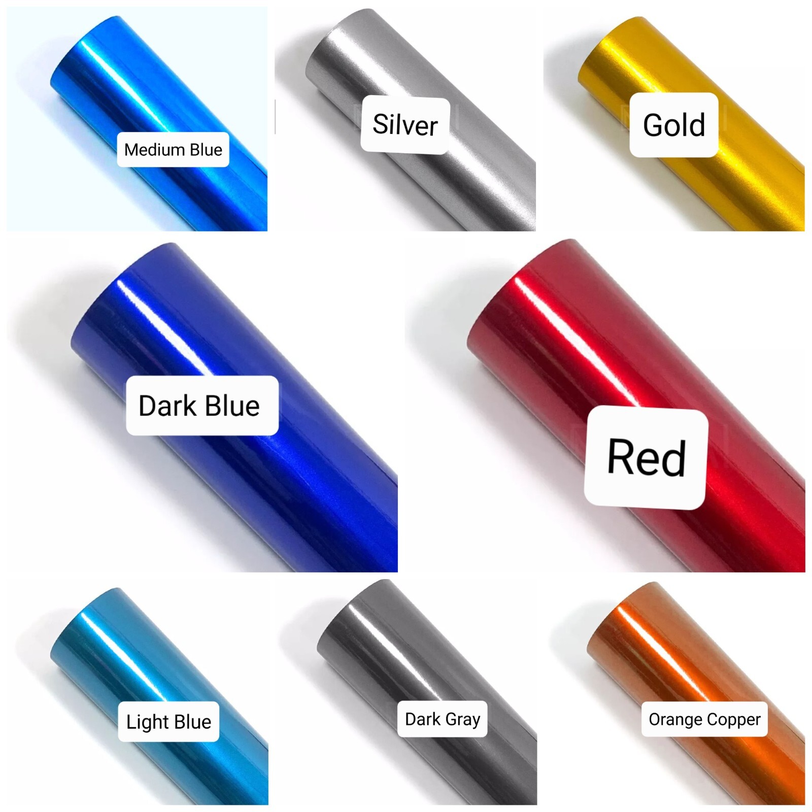 Gloss Glacier Metallic Vinyl Car Auto Vehicle Wrap Film Sticker Decal Sheet Roll