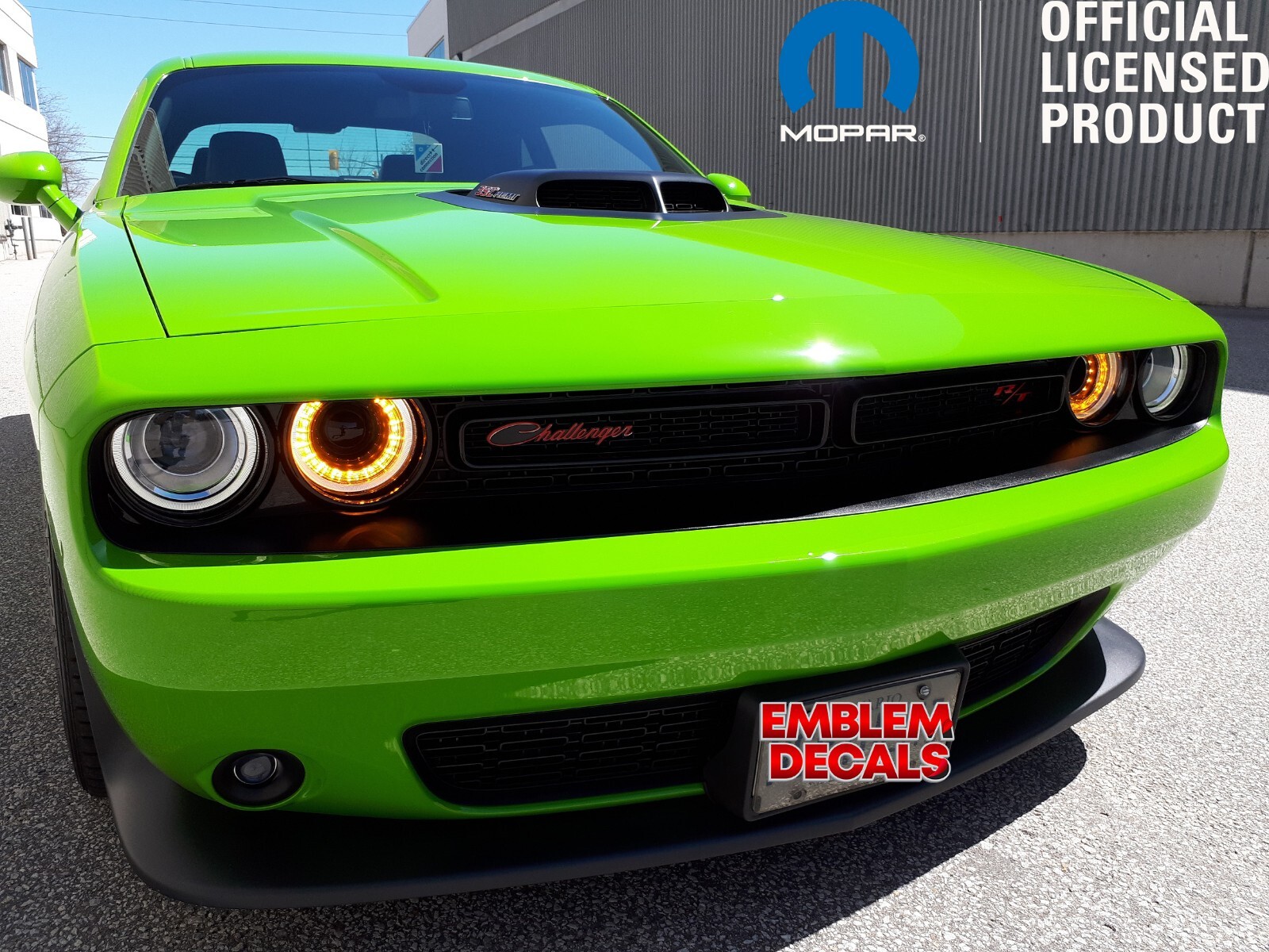 Dodge Challenger 70’s Script Grill Emblem Decal 15 16 17 18 19 2020 2021 2022 23