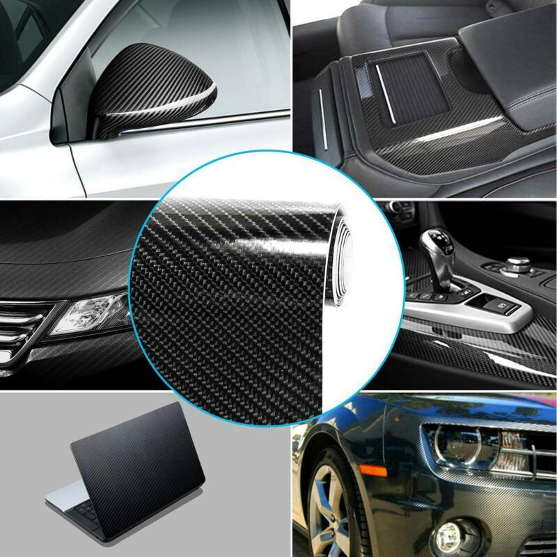 7D Waterproof Carbon Fiber Vinyl Car Wrap Sheet Roll Film Sticker Decal Paper