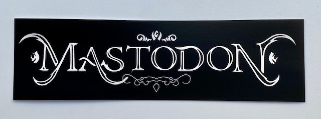 Mastadon Sticker Vinyl Decal Car Bumper Metal Rock 2.25″ X 8″ (512)