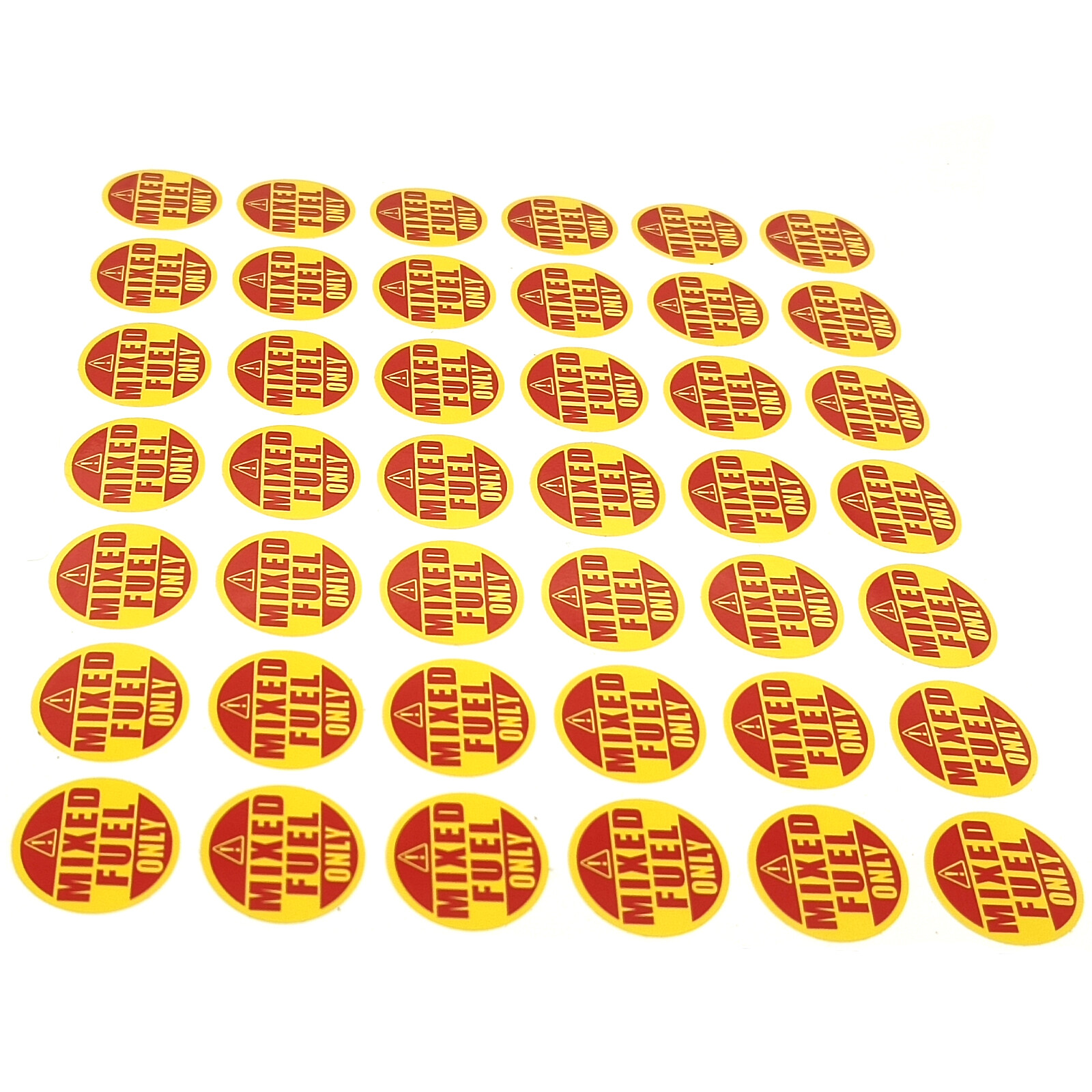 Mixed Fuel Only sticker gasoline diesel decal label tank vinyl door label 42x