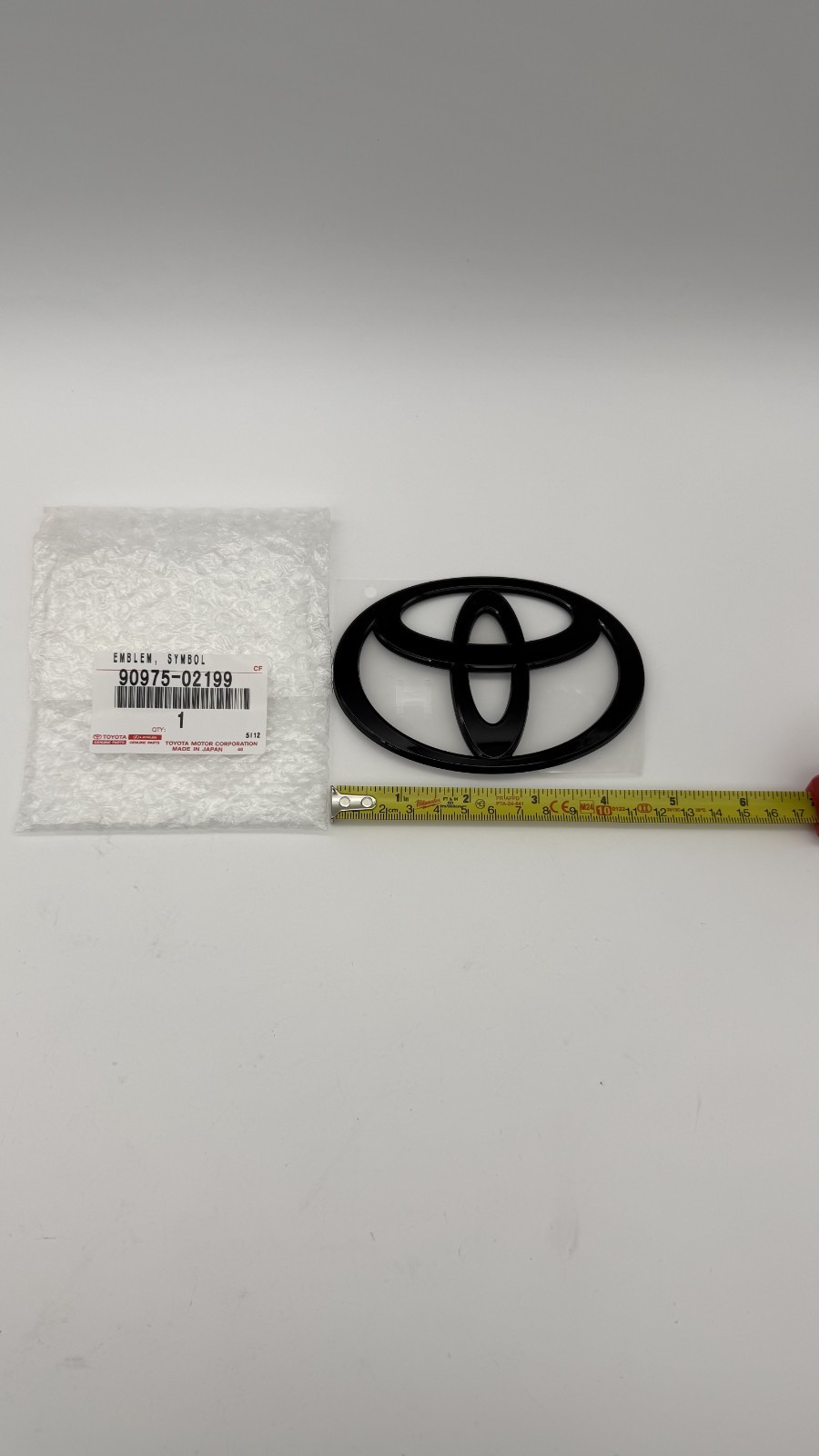 JDM OEM TOYOTA Prius 60 Nightshade MXWH61 Front Rear Emblem Set Black NEW JAPAN