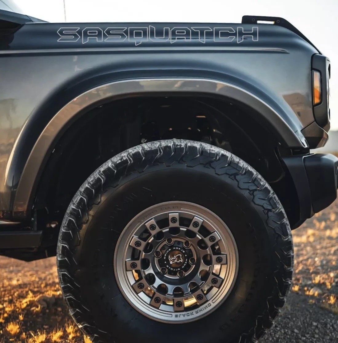 Custom Front Fender SASQUATCH Decals Set Ford Bronco 2021-2024 Graphics