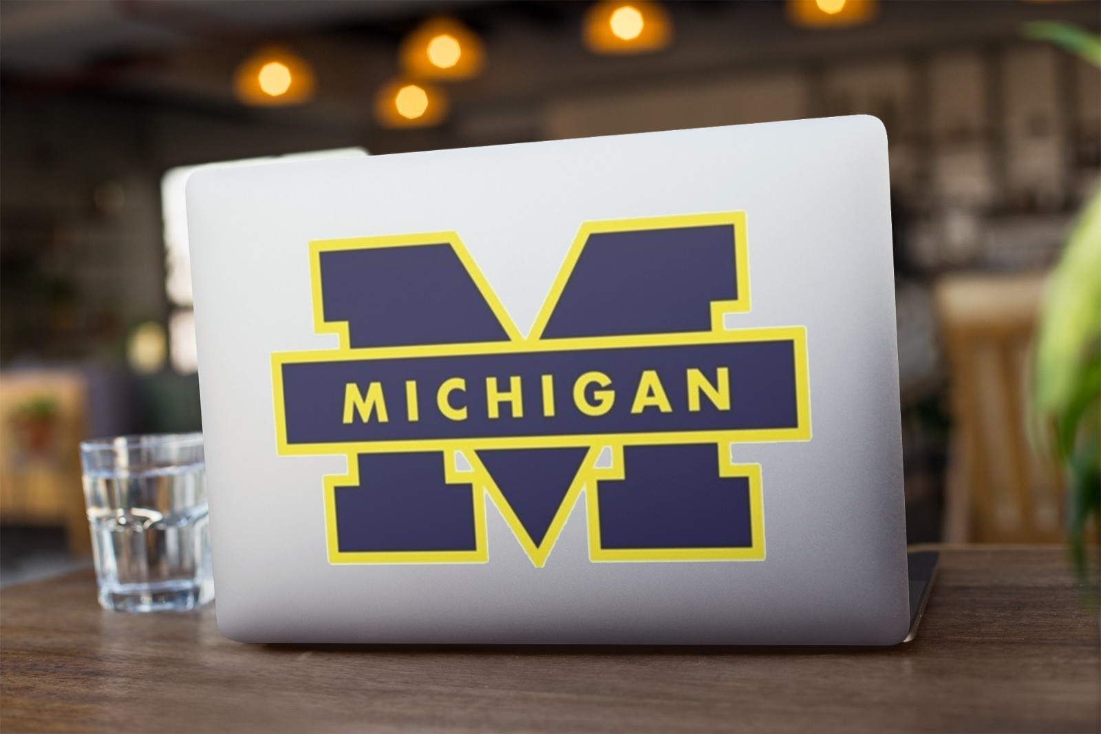 Michigan Car Window Vinyl Decal Sports Graphic U of M Laptop Sticker Football