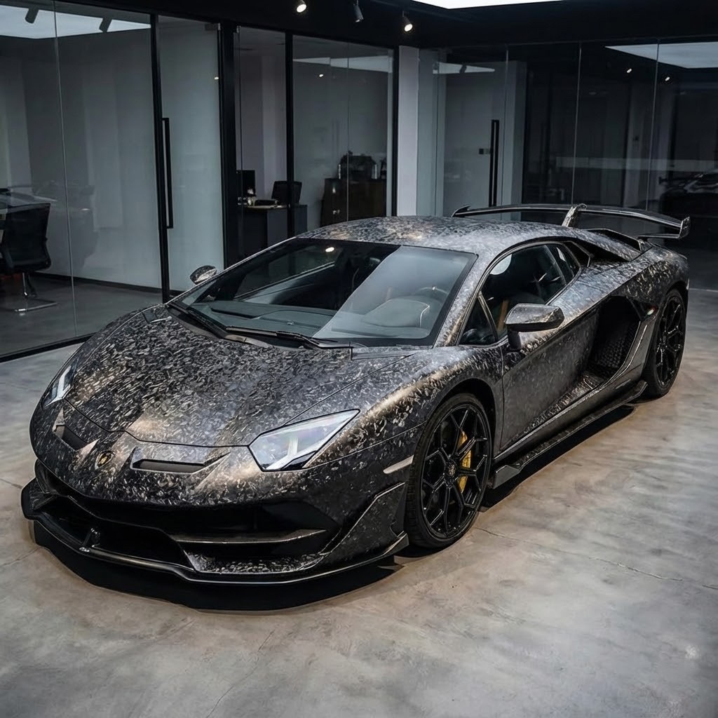720″x60″ Premium Forged Black Carbon Fiber Vinyl Wrap Film Satin Matte 60ftx5ft