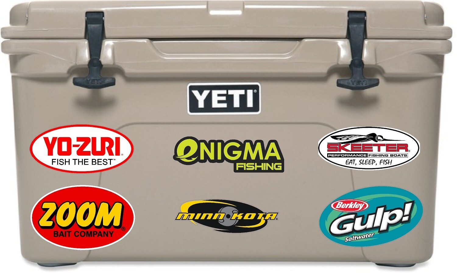 ENIGMA Fishing Logo / PAIR / 6″ Vehicle Vinyl Lures Decal Window Stickers FR