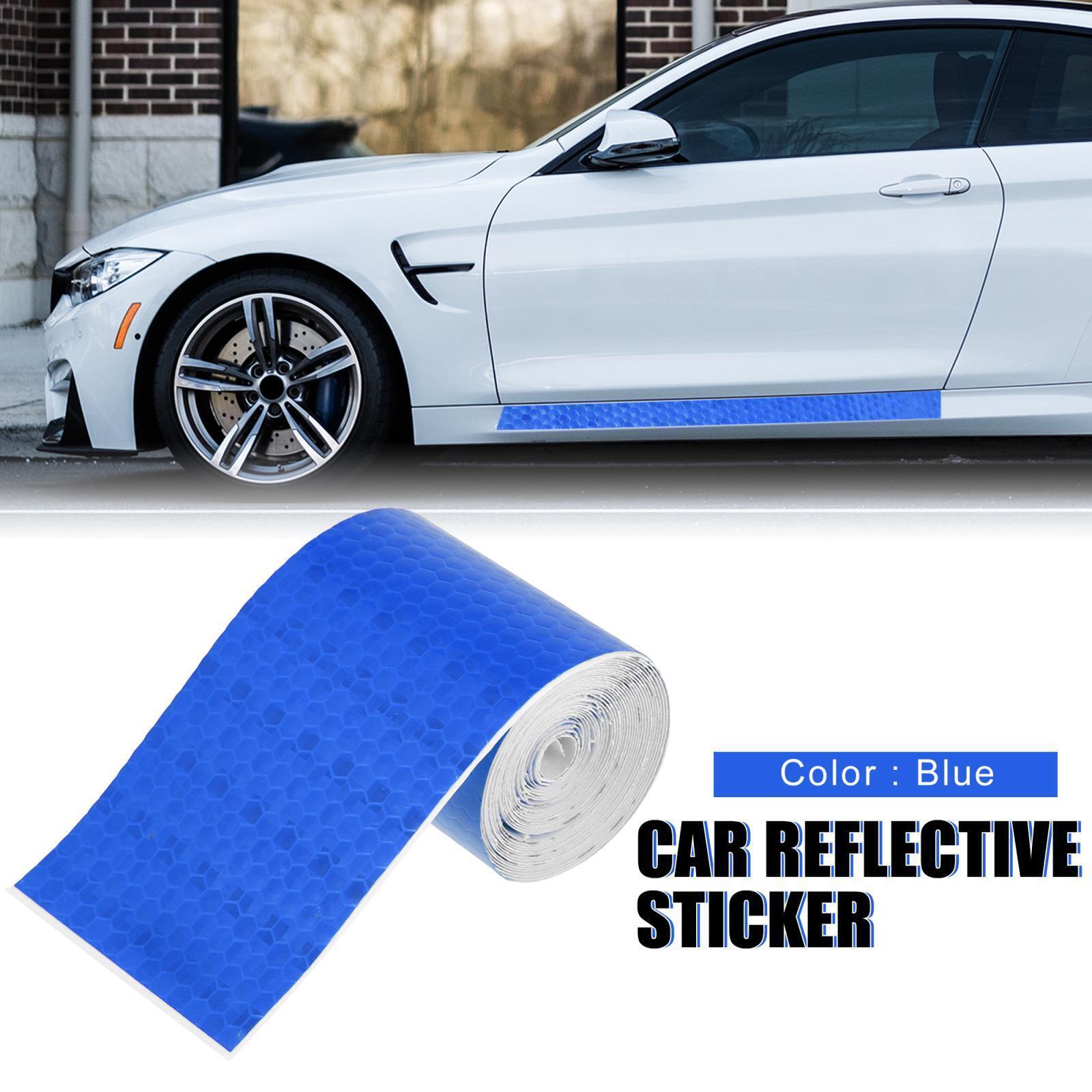 5cm x 3 Meters Reflective Hazard Warning Tape Sticker Decal for Car Truck Blue