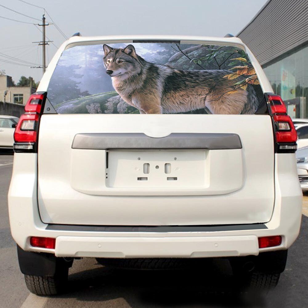 Wolf Version 1 Rear Window Graphic Decal PICK-UP TRUCK