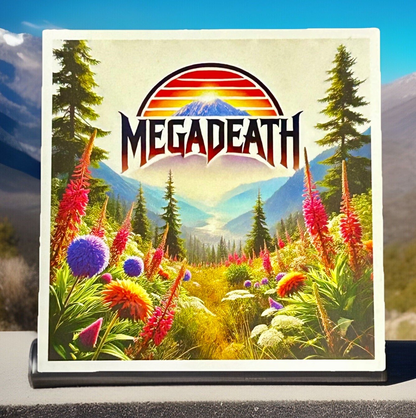 Megadeath heavy metal Vinyl Rock Car Sticker Decal 3” Funny Flowers