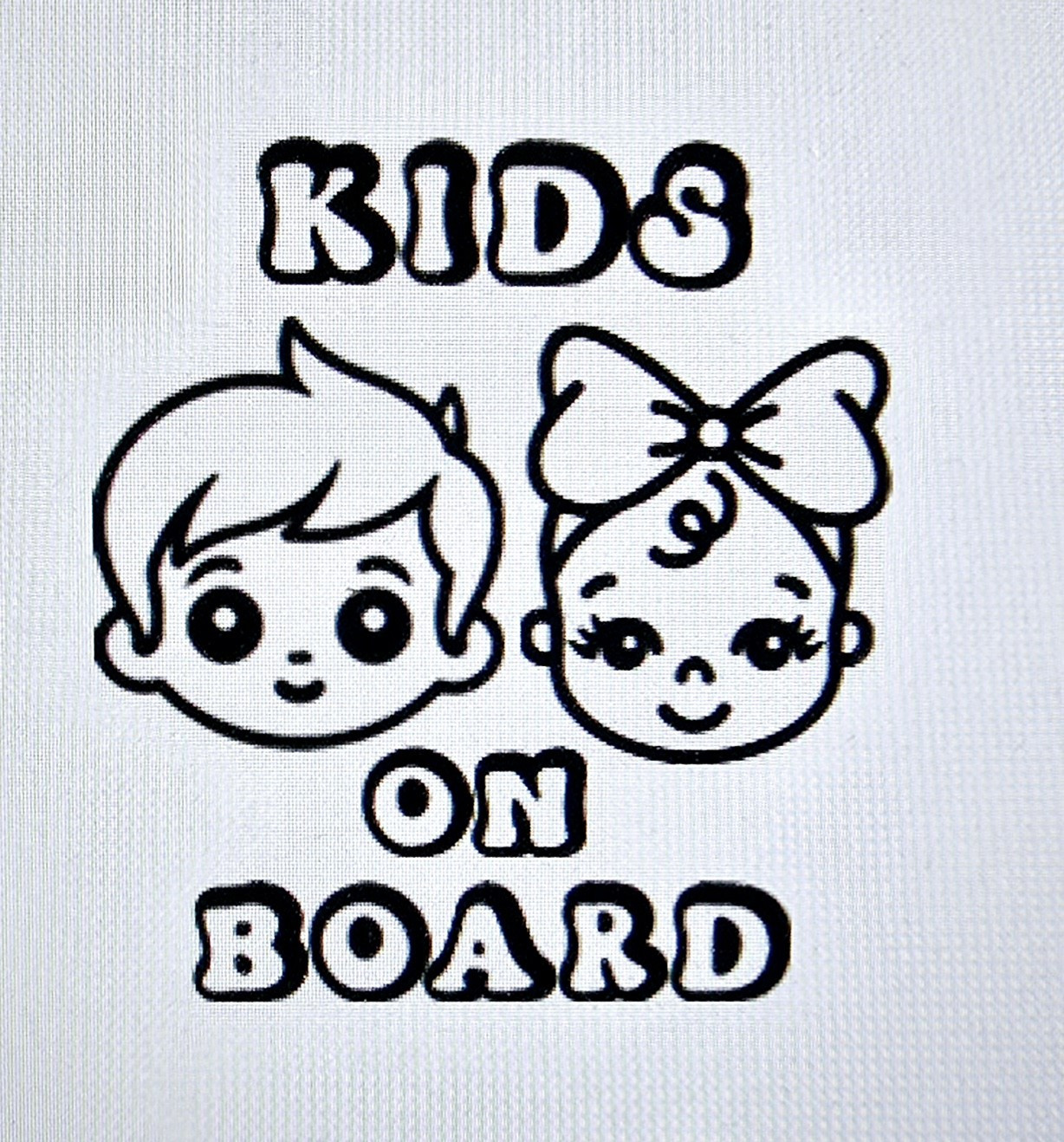 Kids On Board Car Decal