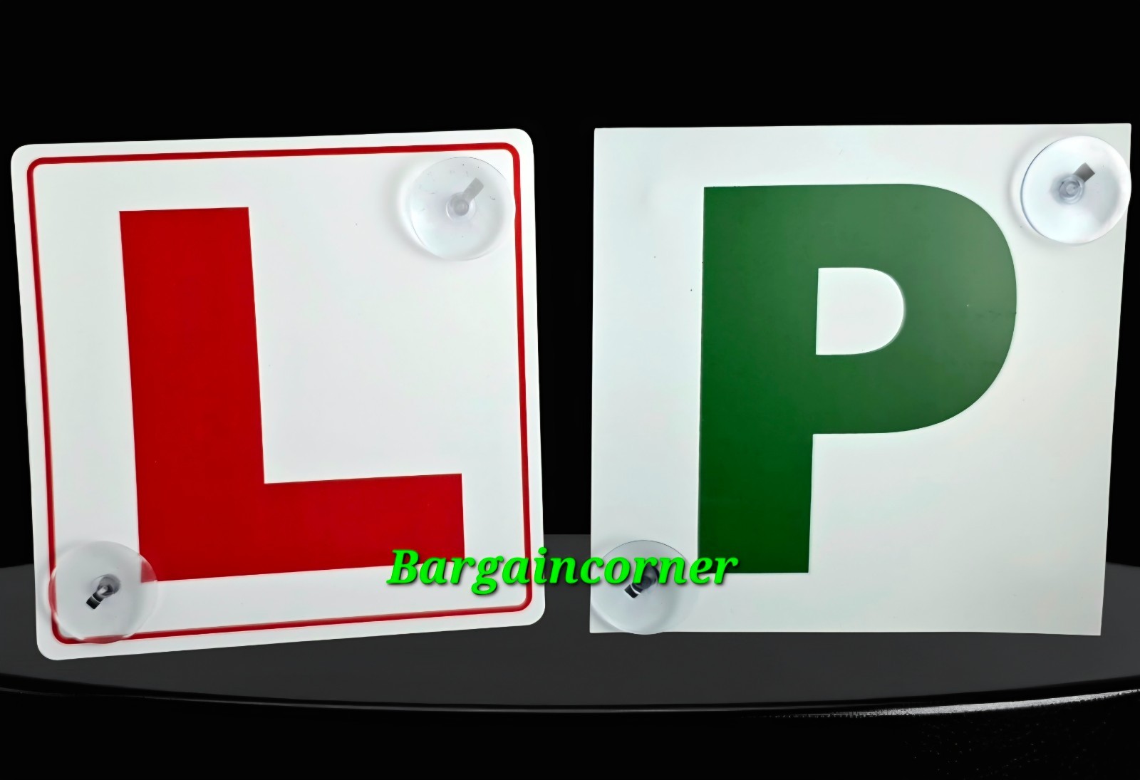 L & P PLATE SIGN New & Pass Driver Sign L Plate Advisory Sign With Suction Cup