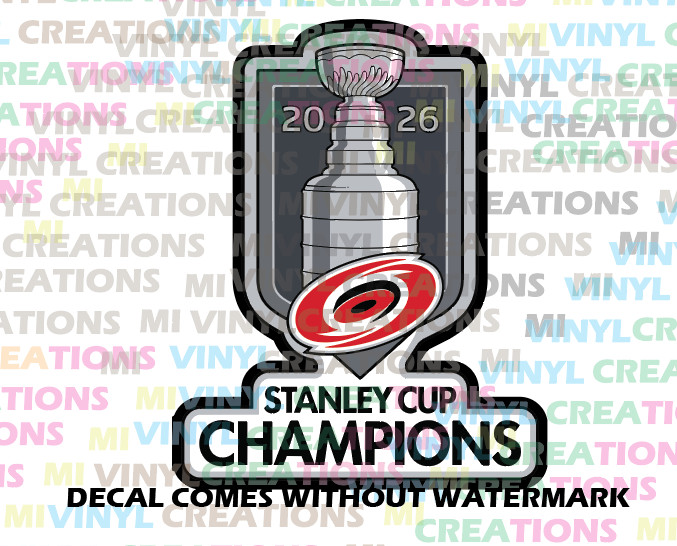 Carolina Hurricanes Stanley Cup 26 Vinyl Decal Car Truck SUV Laptop Vinyl Decal