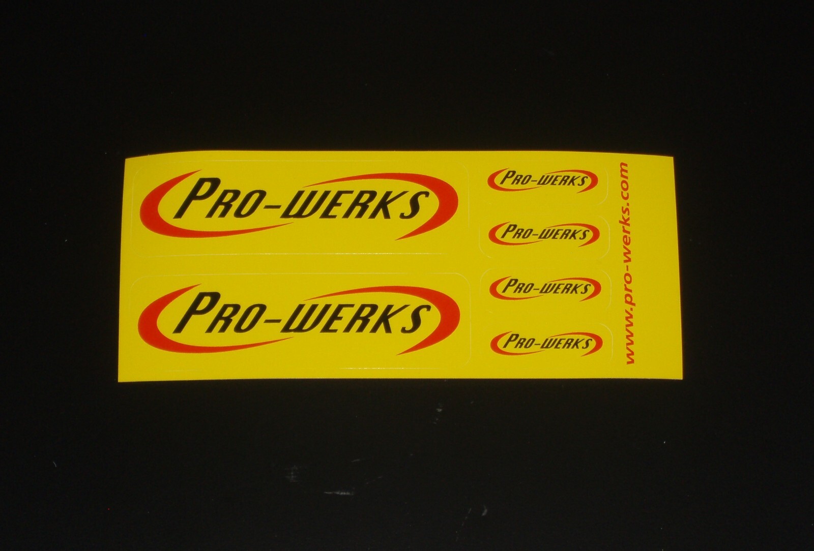 Authentic Pro-werks Sheet Decals Stickers