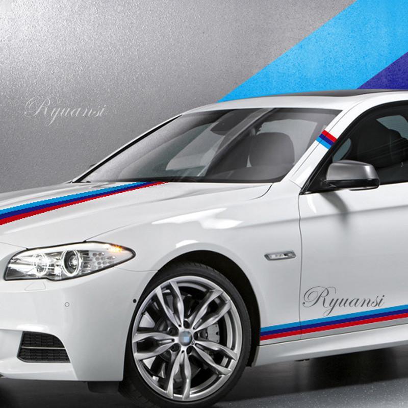 Racing Hood Stripes Decal Vinyl Stickers for Car SUV Truck Universal Fit