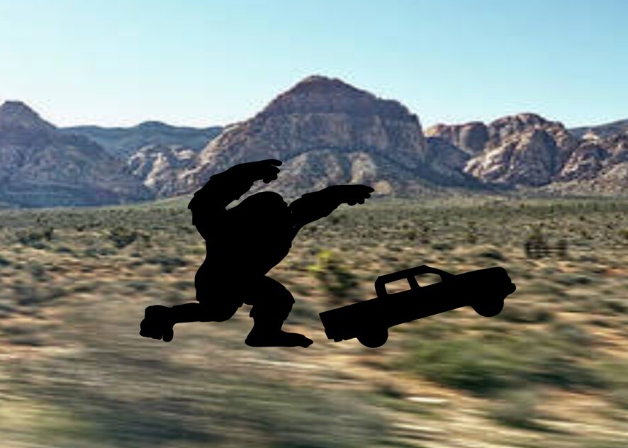 Bigfoot Truck 2 Door For Windshield decal Easter Egg You Pick Color