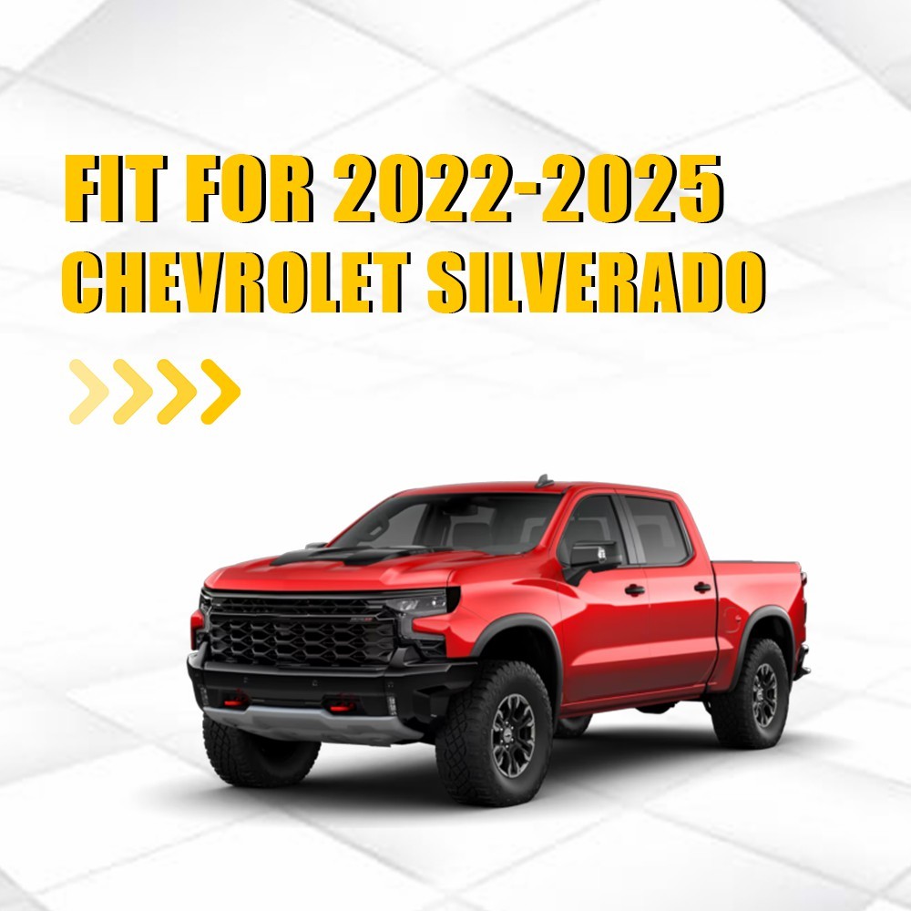 For 22-25 Silverado Custom Trail Boss Headlight Smoke Side Marker Decals 1~10X