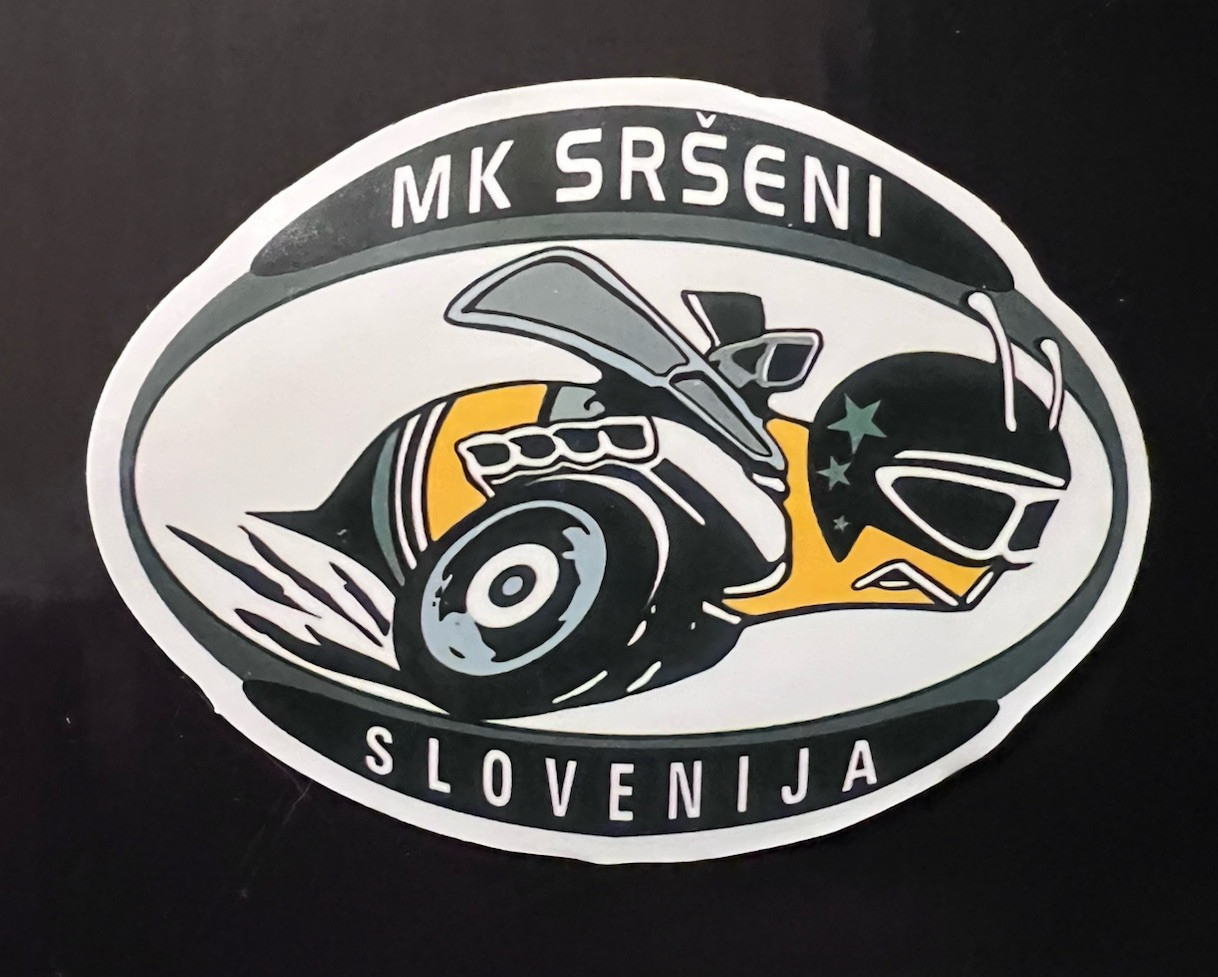 MK Srseni Slovenija Sticker Free Shipping /Tracking. Size:3”X 2”. *Glossy*.