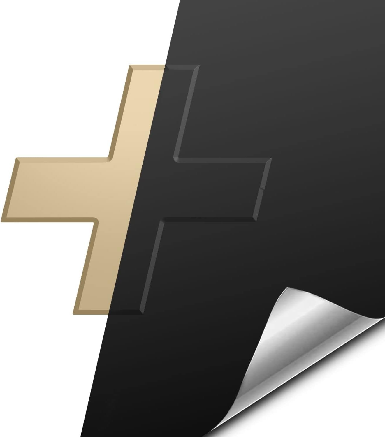 DIY Customizable Matte Black Chevy Bowtie Wrap – 2 Scratch-Resistant Sheets