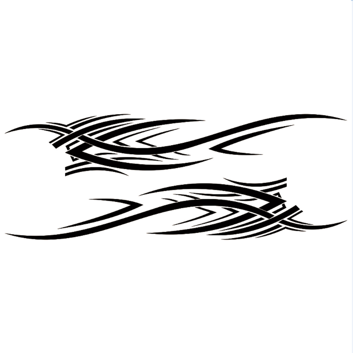Vinyl Decal Flame Graphics Racing Stripe Stickers For Car Side Body Door Fender