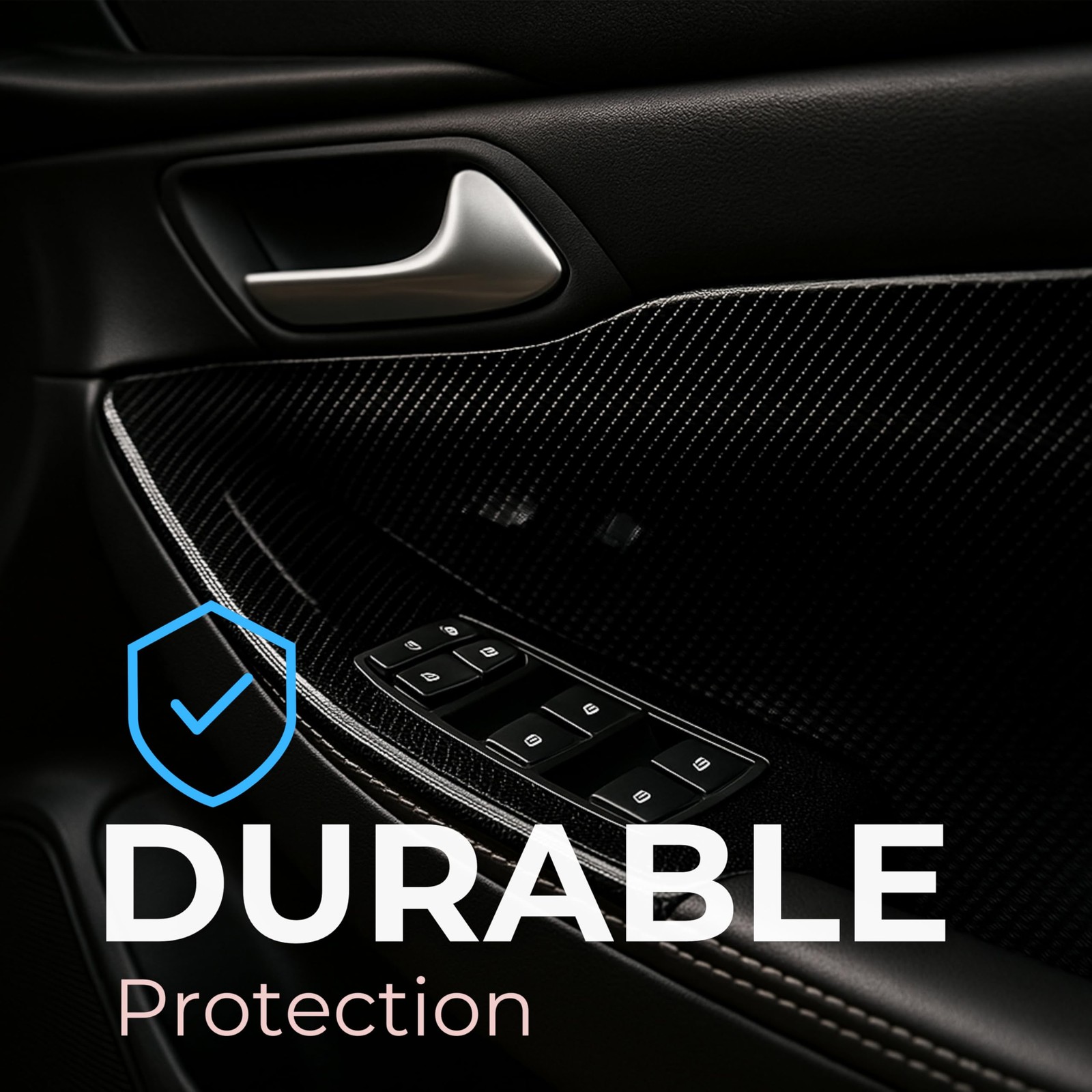 7D Super Glossy Black Carbon Fiber Vinyl Wrap 1FT x 10FT SelfAdhesive Sticker