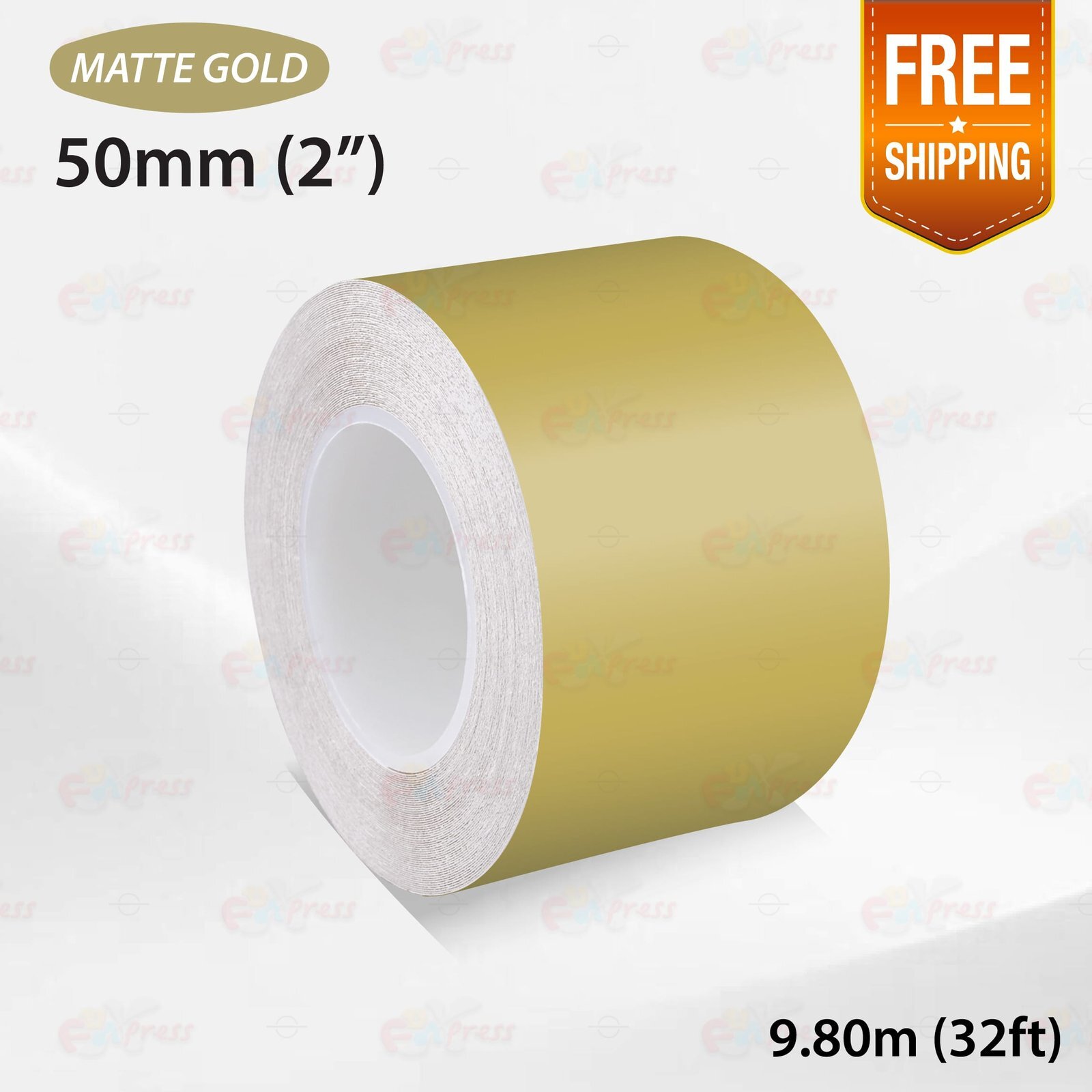 MATTE GOLD 2″ 50mm PIN STRIPE Car Model Streamline TAPE Decal Vinyl Sticker