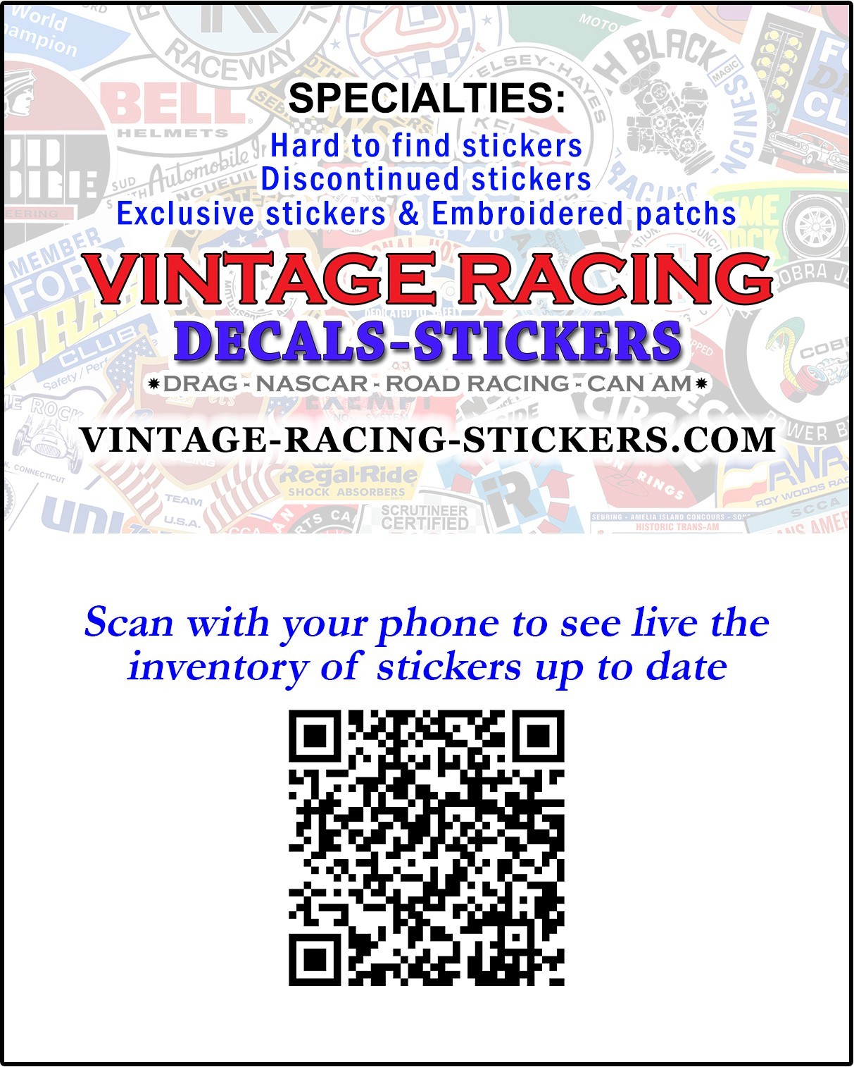 VINTAGE ORIGINAL HOLLEY EQUIPPED VINYL STICKER DECAL – SCCA – RACING – NHRA