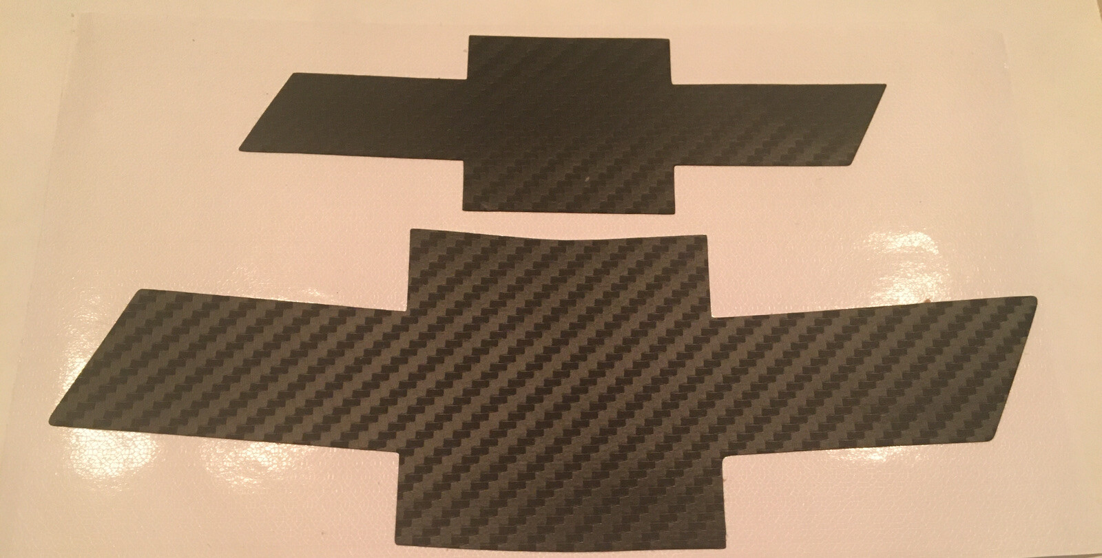 carbon fiber like bowtie overlay decal fits chevy Chevrolet vehicles cruze truck