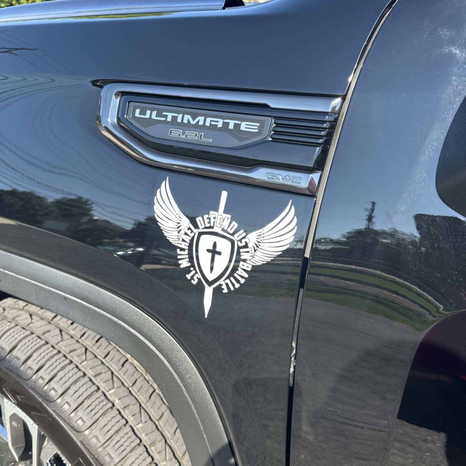 St. Michael Vinyl Decal Sticker Archangel Car SUV Truck Window Travel Trailer RV