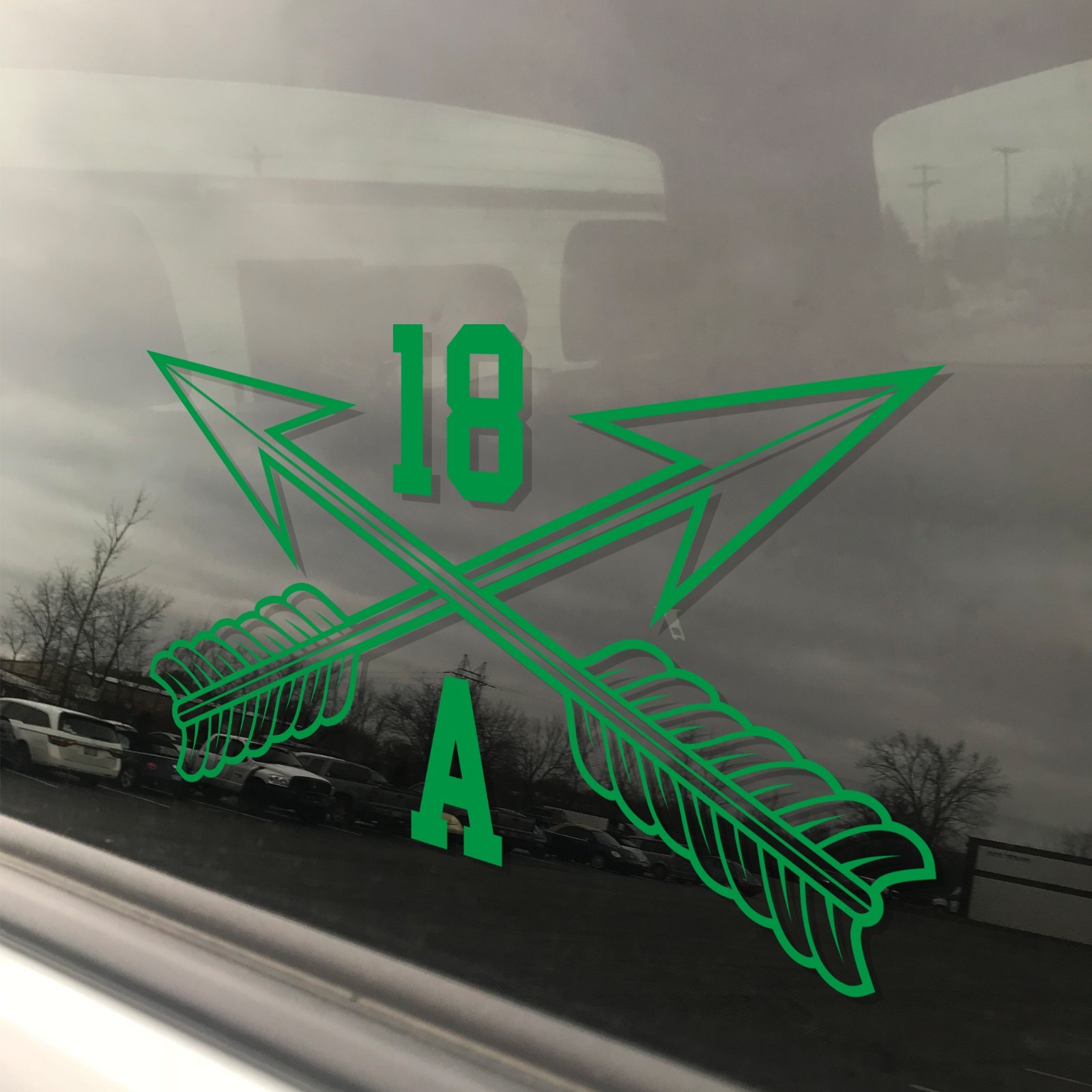 Army MOS 18A Special Forces Officer SF Crossed Arrows Insignia Decal 3″ x 5.5″
