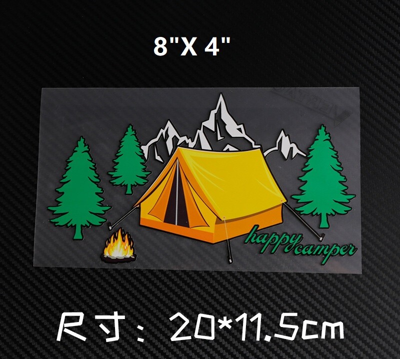 Camping Outdoor Camper Window Bumper Door Sticker Vinyl Decal for SUV RV Truck