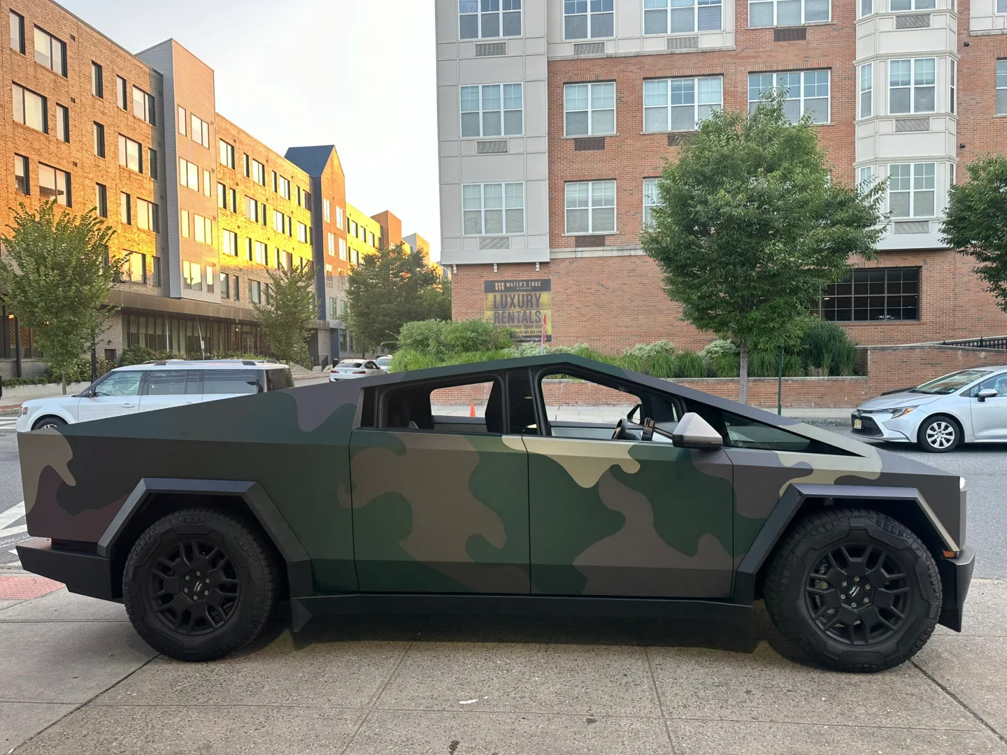 Cybertruck DIY PPF Paint Protection Film Wrap Color Change Matte Camouflage