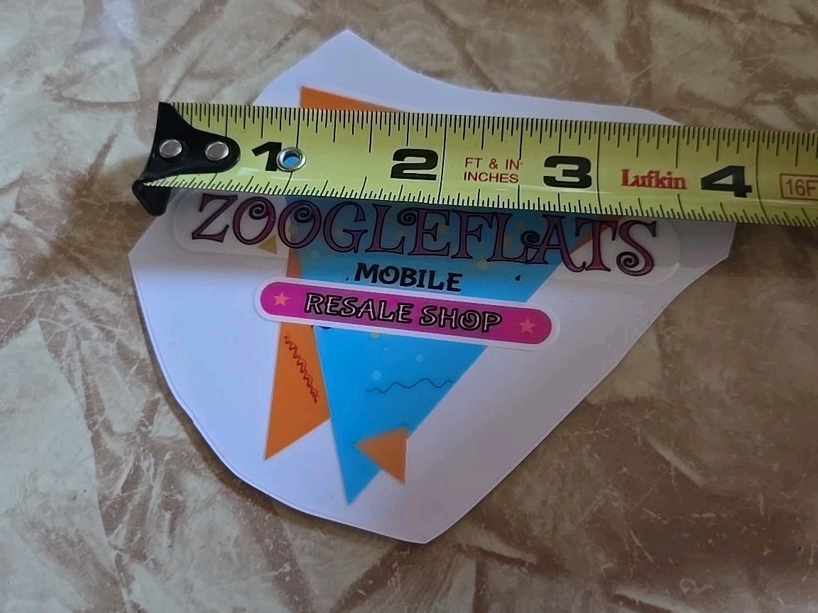 Zoogleflats Resale Decal Sticker Car Truck Van Trailer Window New Homemade 80s