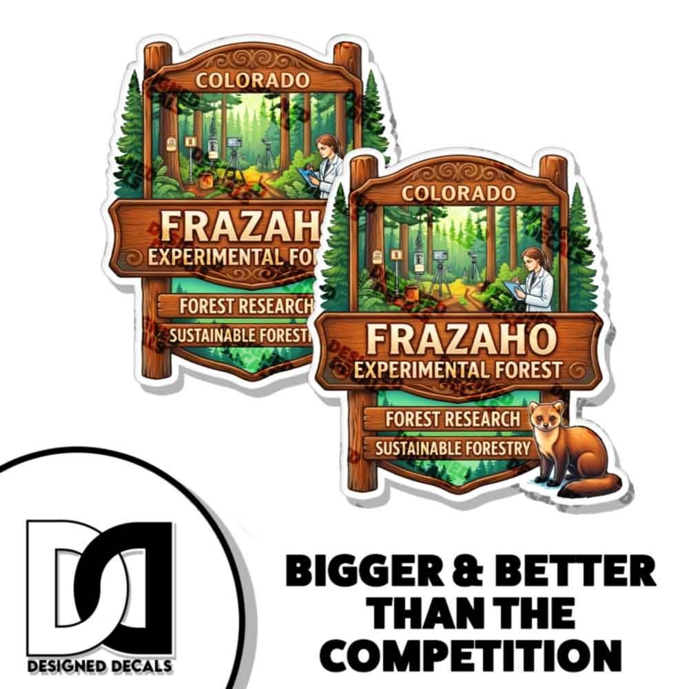 Frazaho Experimental Forest Decal Sticker 2 Pack