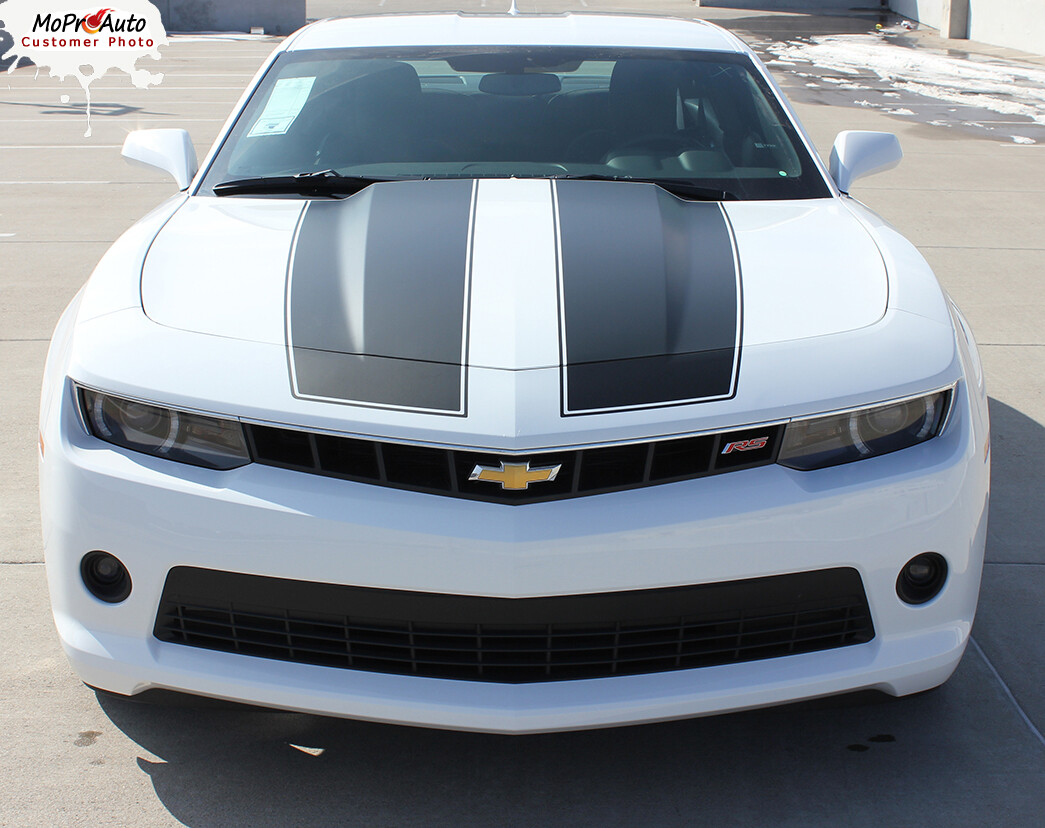 2014-2015 Chevy Camaro Bumblebee Rally Hood Stripes Decals Graphics OE 3M Vinyl