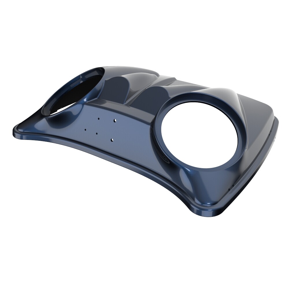 Midnight Blue Dual 8” Speaker Lids Fits Advanblack/Harley Razor Tour Pack