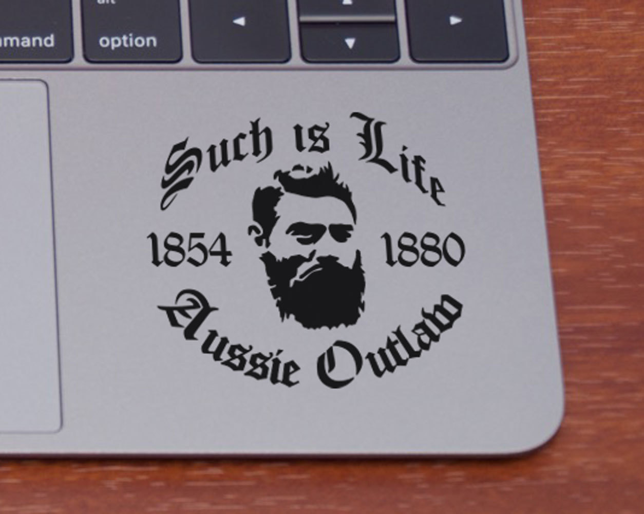 2 x 420×370 Black Option 1 Aussie Outlaw Such is Life Ned Kelly Decal Sticker