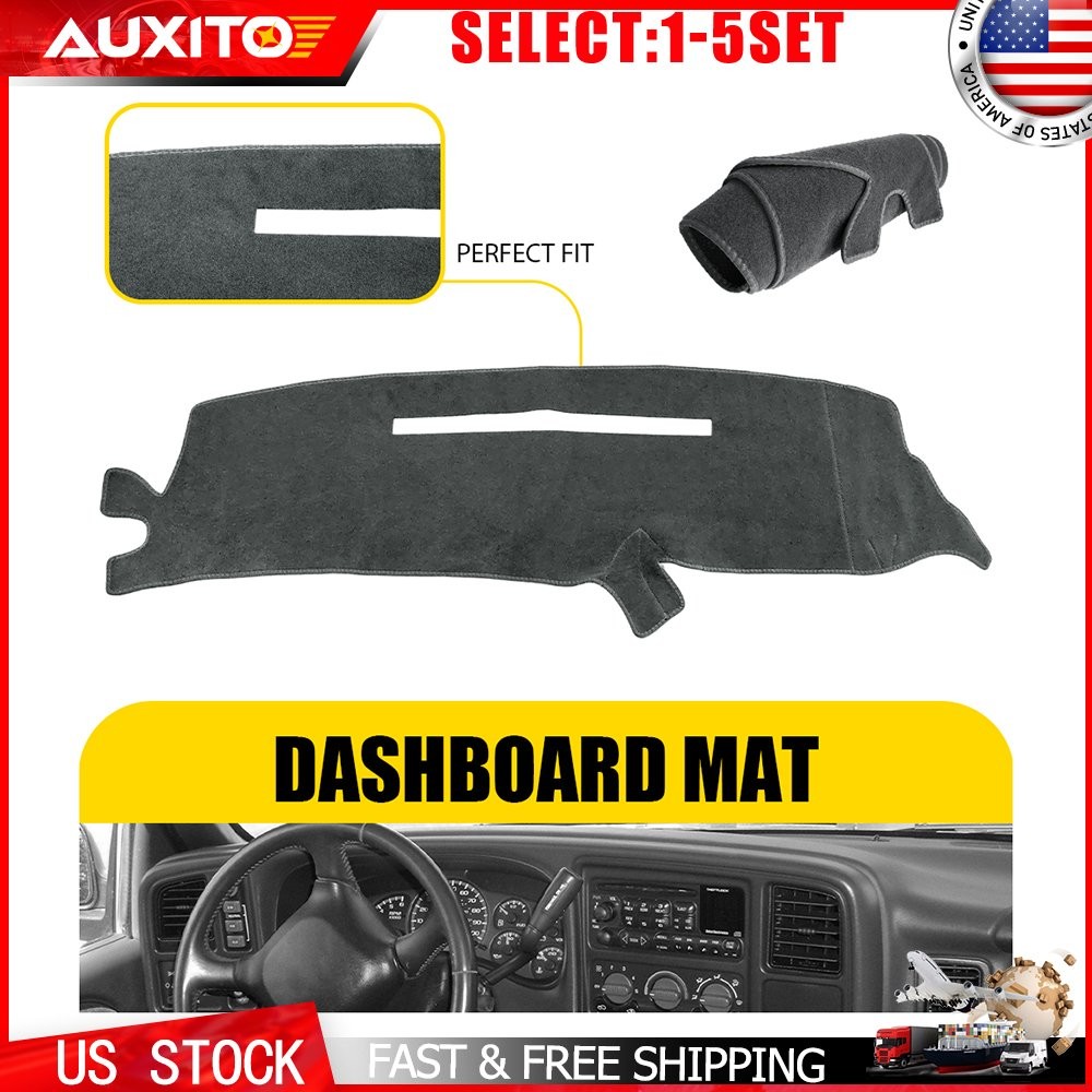 Dashboard Dash Mat Cover Fit 1997-1998 Chevrolet Silverado C-K Series Gray 1-5X