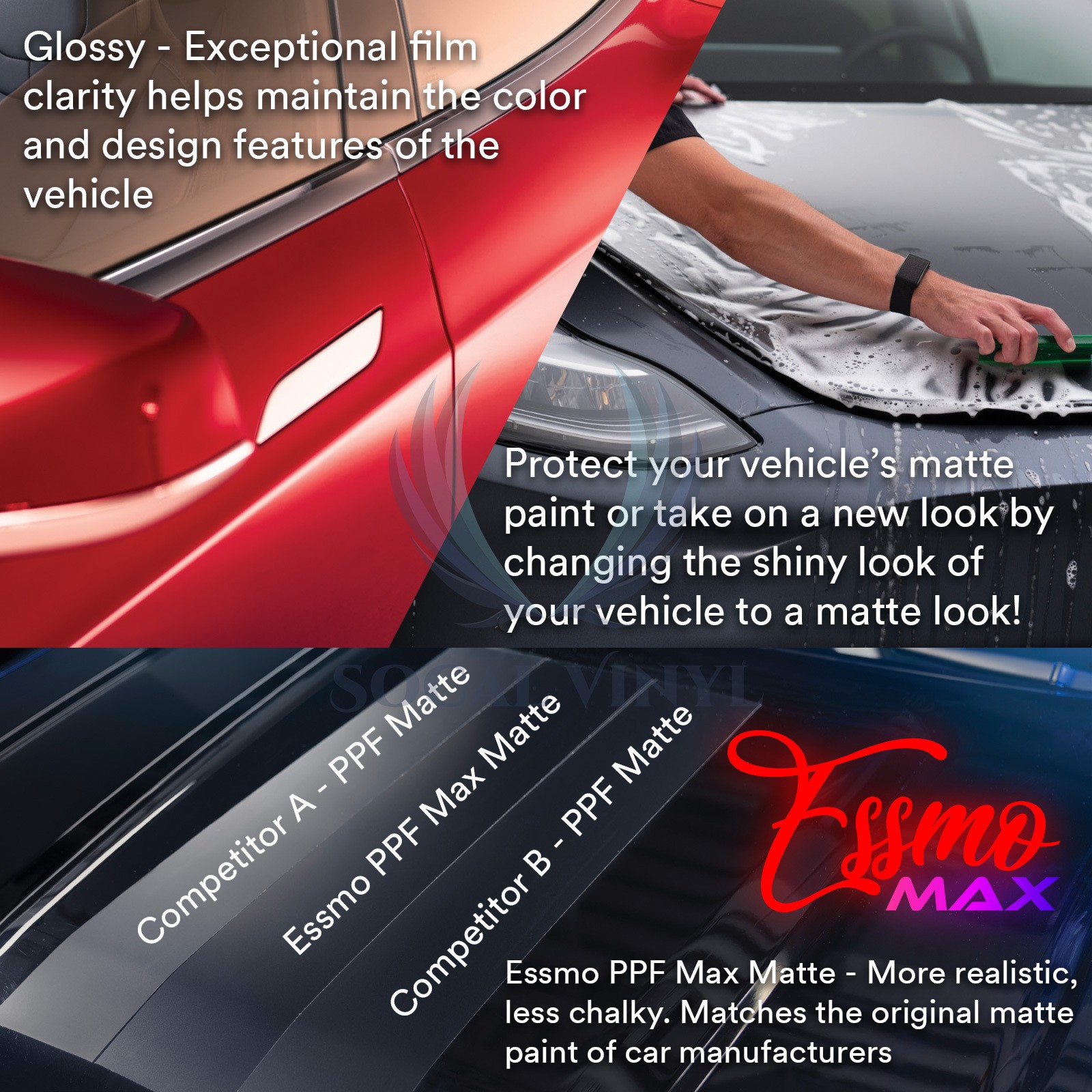 PPF Paint Protection Film Max Matte TPU Clear Wrap Scratch Resistant Shield