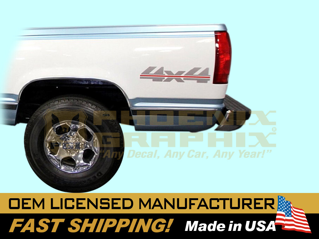 1988-2000 Chevy Silverado GMC Sierra 4X4 Bedside CK1500 2500 3500 Truck Decal 2X
