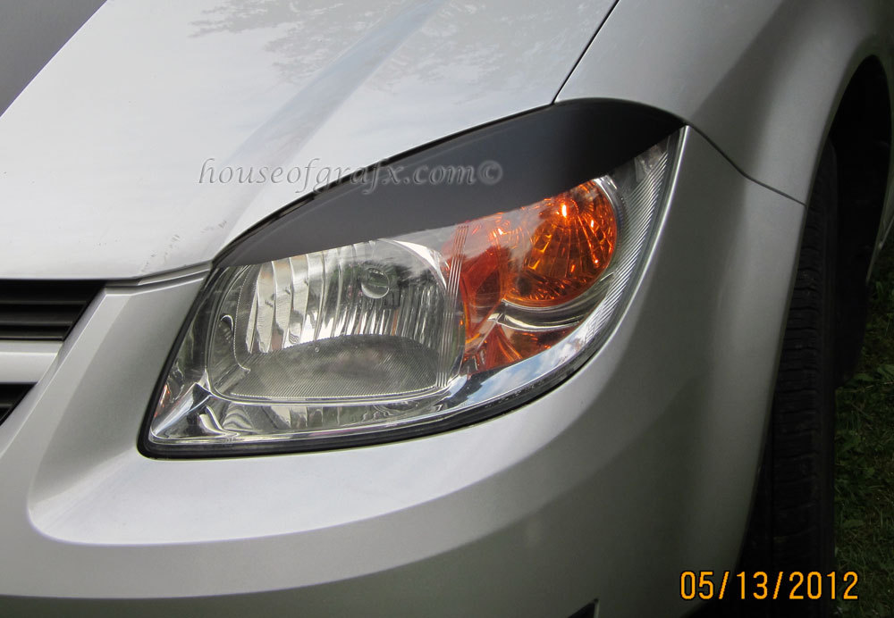 Chevy Chevrolet Cobalt shorty vinyl eyelids eyelid decal decals overlays SS