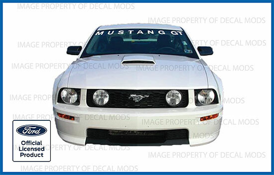 2005 – 2009 Ford Mustang Front Windshield Banner Decal Sticker Graphic GT MGT