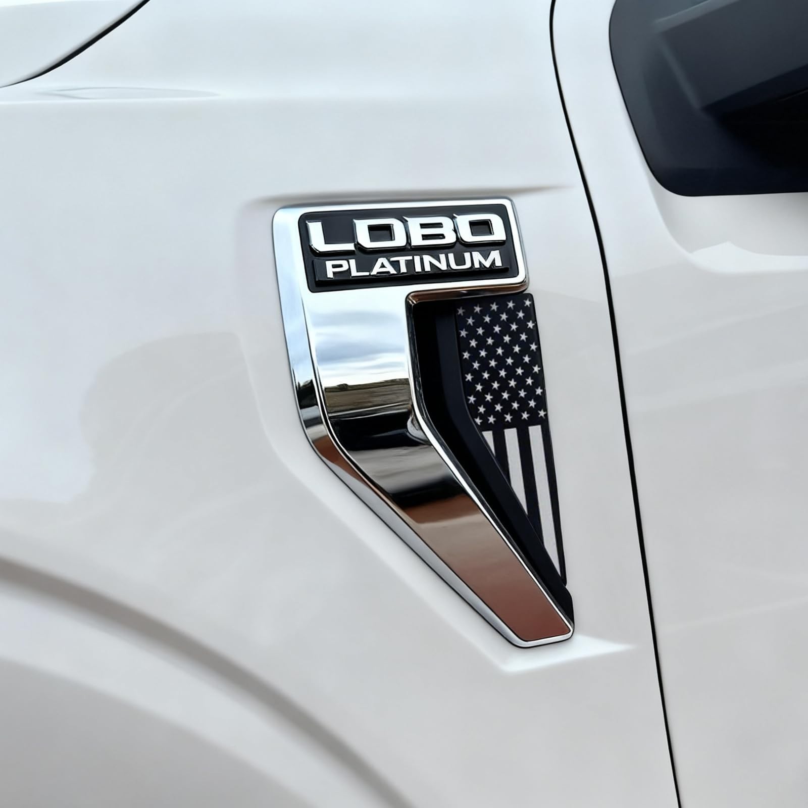 Black American Flag Decal for 2021-2026 Ford F150 – Custom Fit Truck Emblem Deco