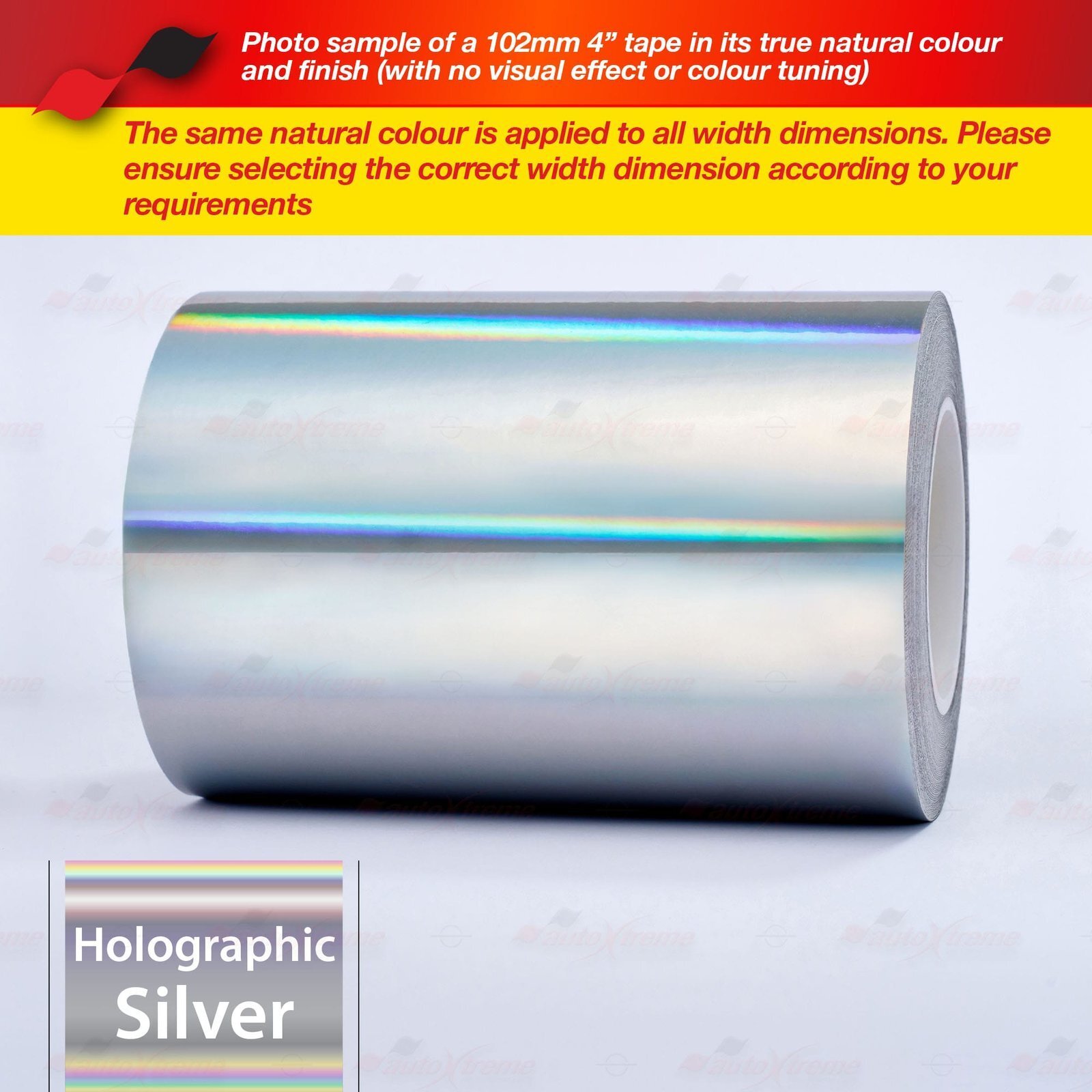 6″ Vinyl Pinstriping Pin Stripe Styling Tape Sticker 152mm HOLOGRAPHIC SILVER