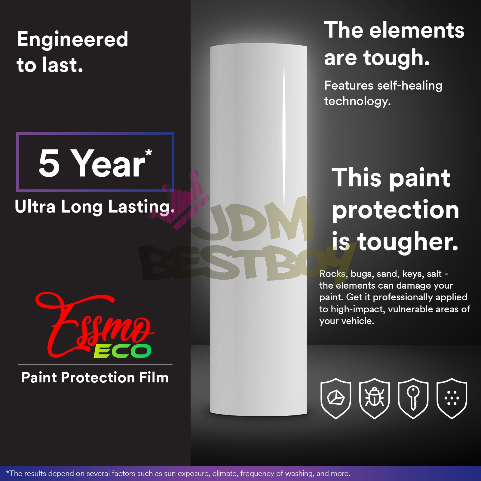 2pcs 4″x8″ Sample PPF Paint Protection Gloss Storm Gray Invisible Scratch Shield
