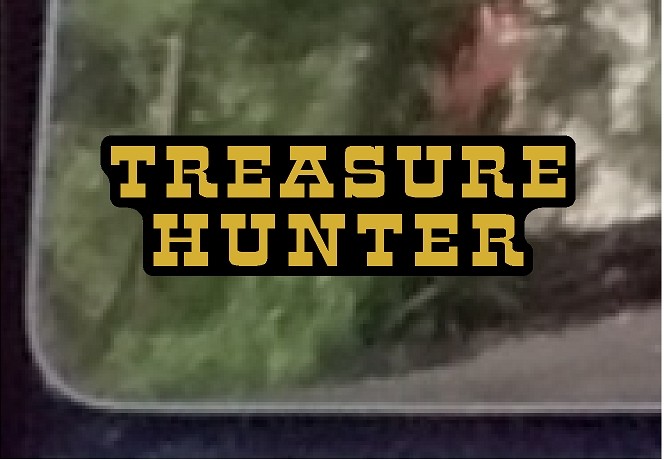ProSticker 610 (One) 2″ x 6.5″ Gold Treasure Hunter Decal Sticker Panning