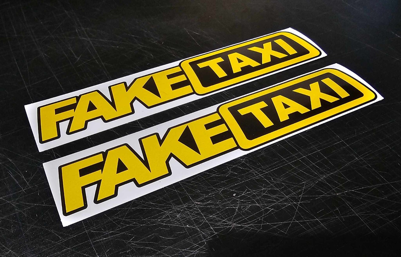 2x Faketaxi Fake Taxi XXX British Funny Porn Sticker England, Decal 8 Inches