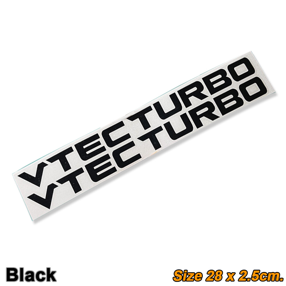 Sticker Dicut Decal JDM VTEC TURBO L/R For Honda Civic City Ctr TypeR FK Set2pcs